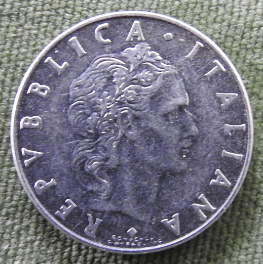 Italy 1977 50 Lire The God Vulcan Coin