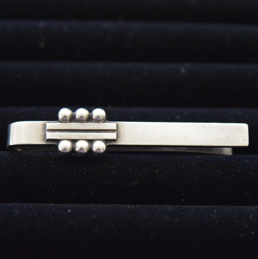 Georg Jensen 61 Tie Clasp Clip Bar Pin Sterling Silver 925 5cm