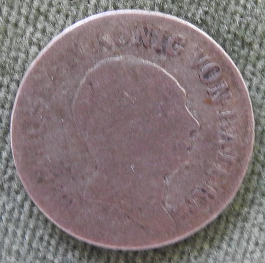 Kingdom of Bavaria 1813 6 Kreuzer Coin King Maximilian I Joseph