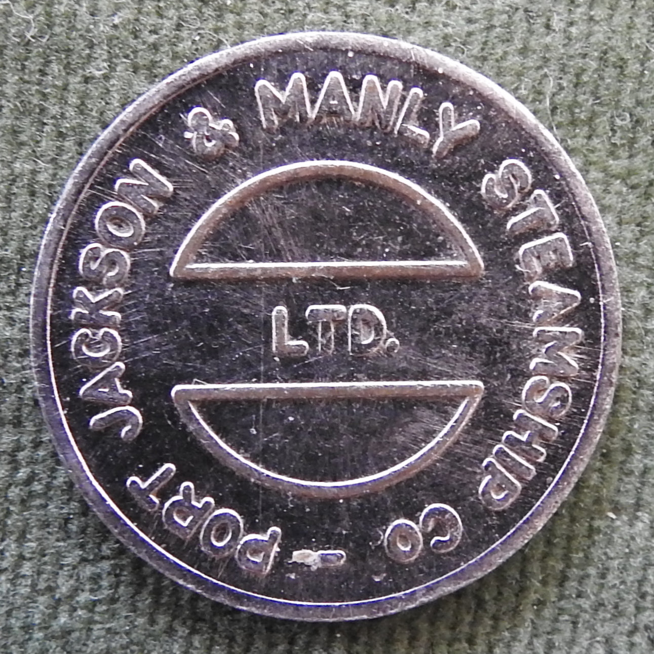 Australian Manly Ferry Turnstiles Token - Port Jackson & Manly Steamship Co.