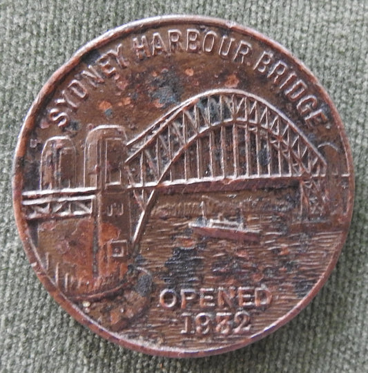 Sydney Harbour Bridge 1932 Marcus Clark & C0. Ltd. Sydney Token