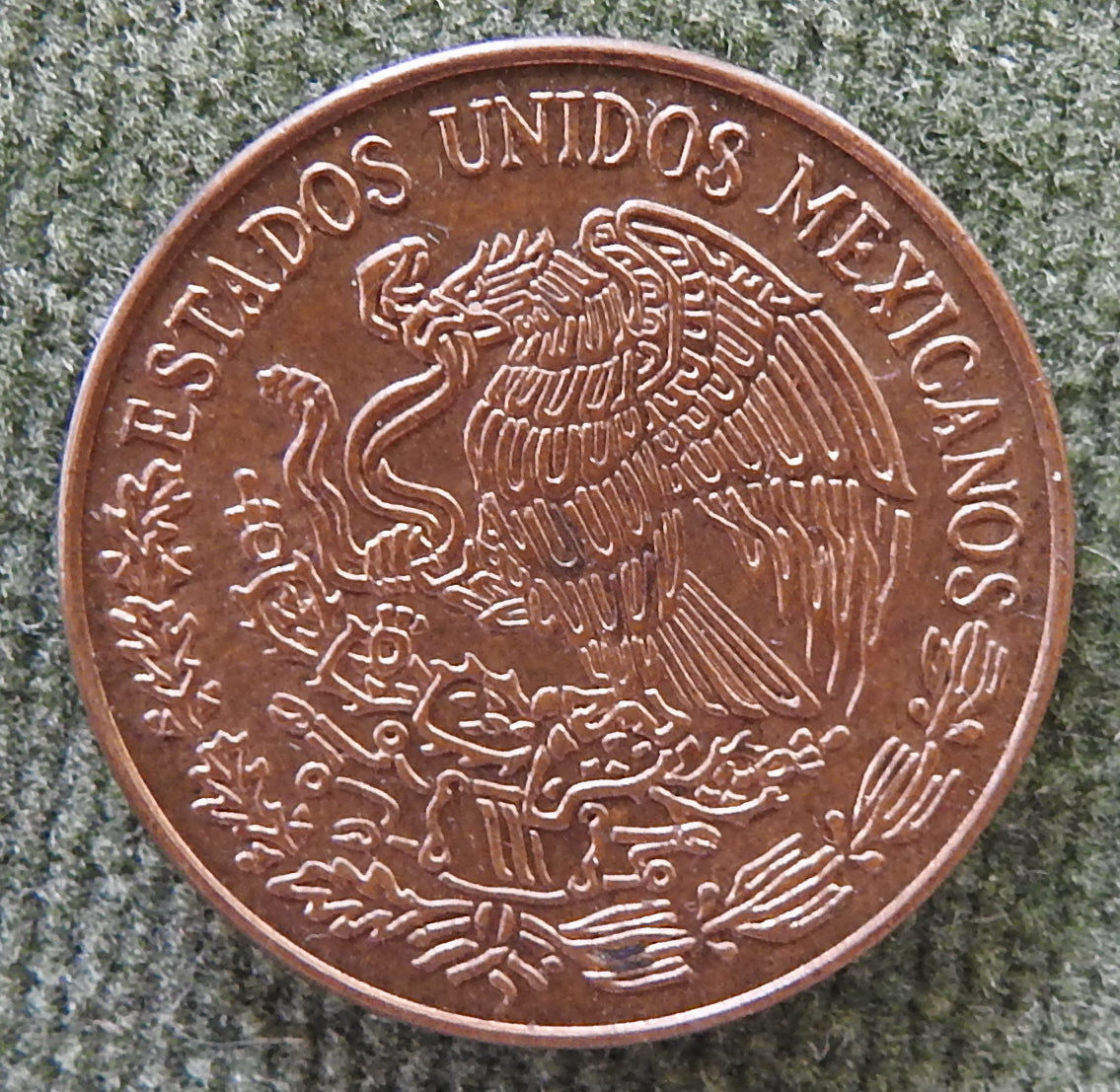 Mexican Mexico 1972 5 Centavos Coin - Circulated