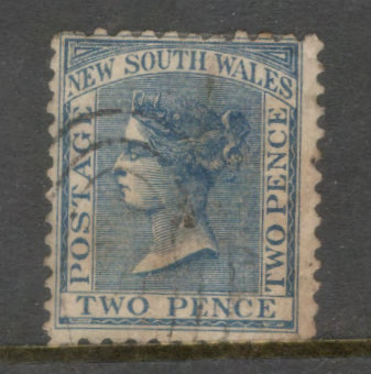 New South Wales 1882 - 1893 2d 2 Pence Blue Queen Victoria Stamp