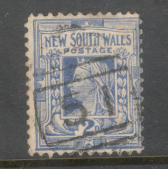 New South Wales 1905 - 1906 2d 2 Pence Blue Queen Victoria Stamp