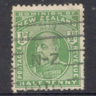 New Zealand 1909-1916 1/2d 1/2 Penny King Edward VII Light Green Stamp
