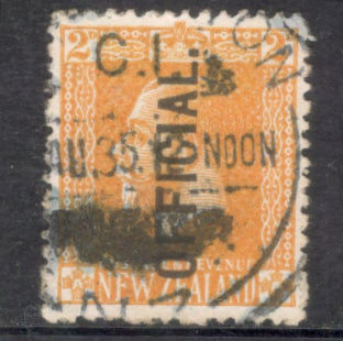 New Zealand 1916 2d 2 Pence King George V 1865-1936 Yellow Stamp