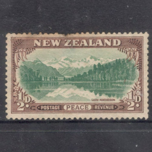 New Zealand 1946 1/2d 1/2 Penny Peace Issue Brown Green Stamp