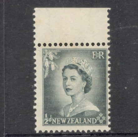 New Zealand 1954 1/2d 1/2 Penny 1954 Queen Elizabeth II Slate-Grey Stamp