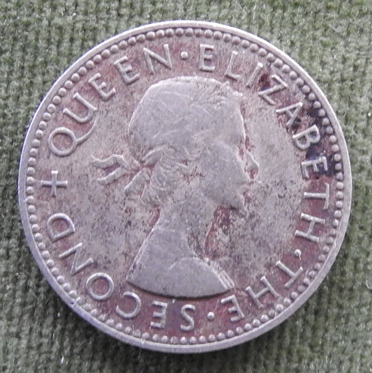 New Zealand 1960 Shilling Queen Elizabeth II Coin