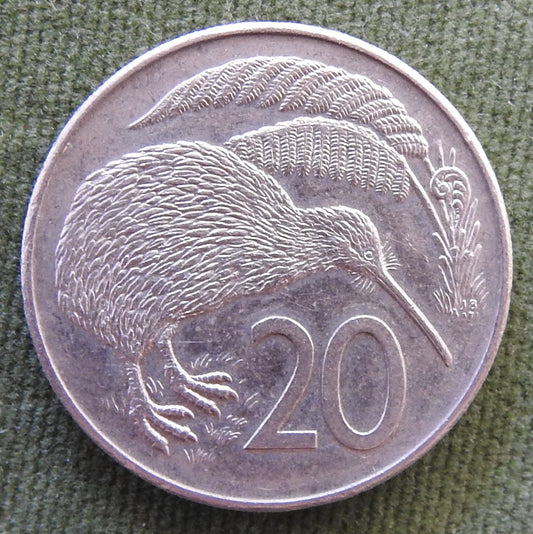 New Zealand 1984 20 Cent Queen Elizabeth Coin