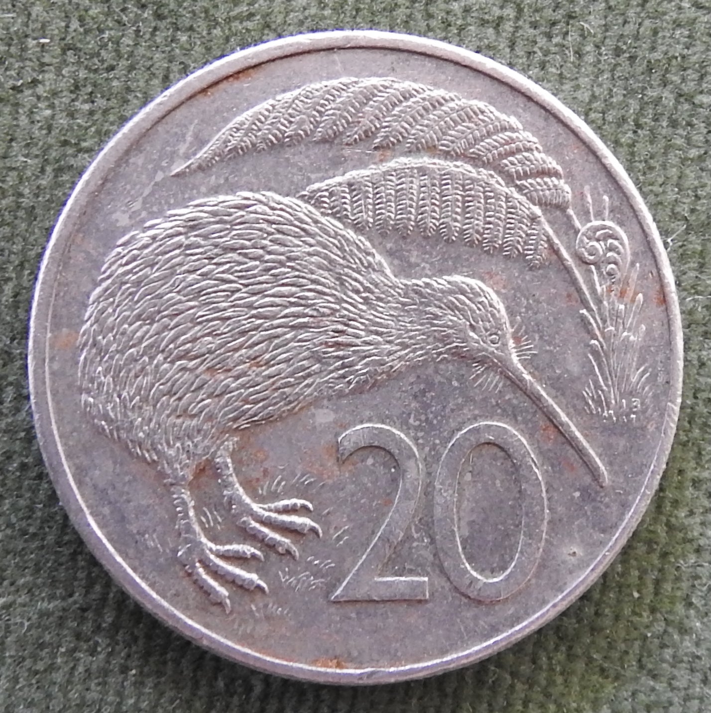 New Zealand 1985 20 Cent Queen Elizabeth Coin