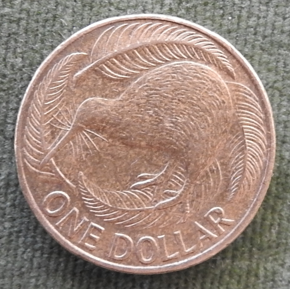 New Zealand 2008 1 Dollar Queen Elizabeth II Coin
