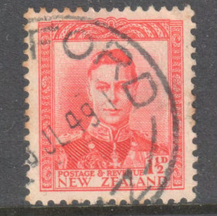 New Zealand 1938-1947 1/2d Red King George VI Stamp