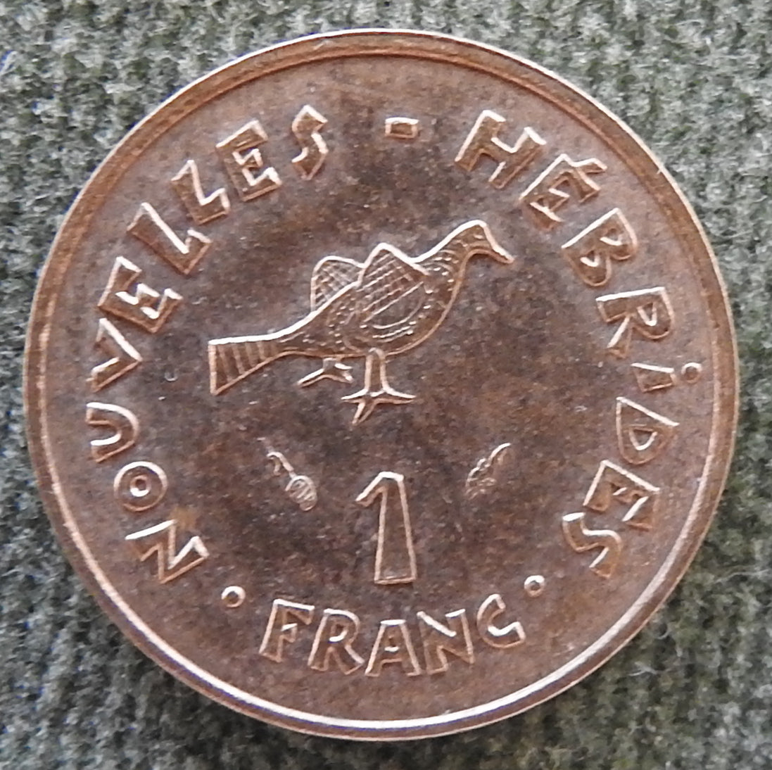 Nouvelle Hebrides 1982 1 Franc Coin