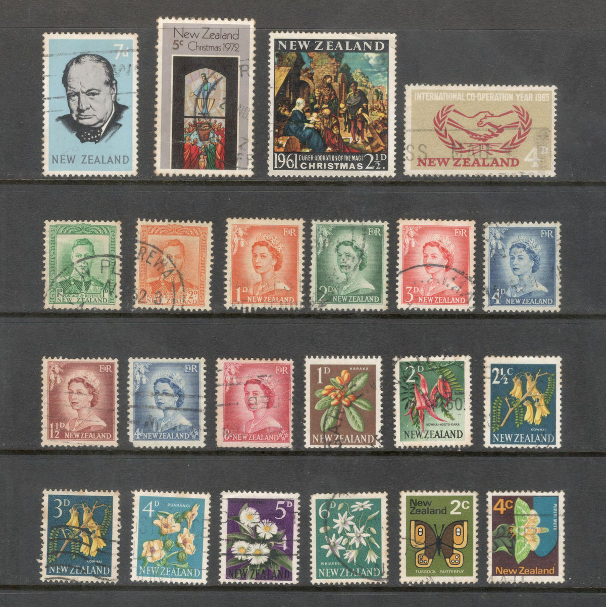 New Zealand Used Stamps. All different - Group 4