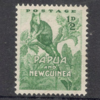 New Guinea PNG 1952-1960 1/2d 1/2 Penny Green Stamp
