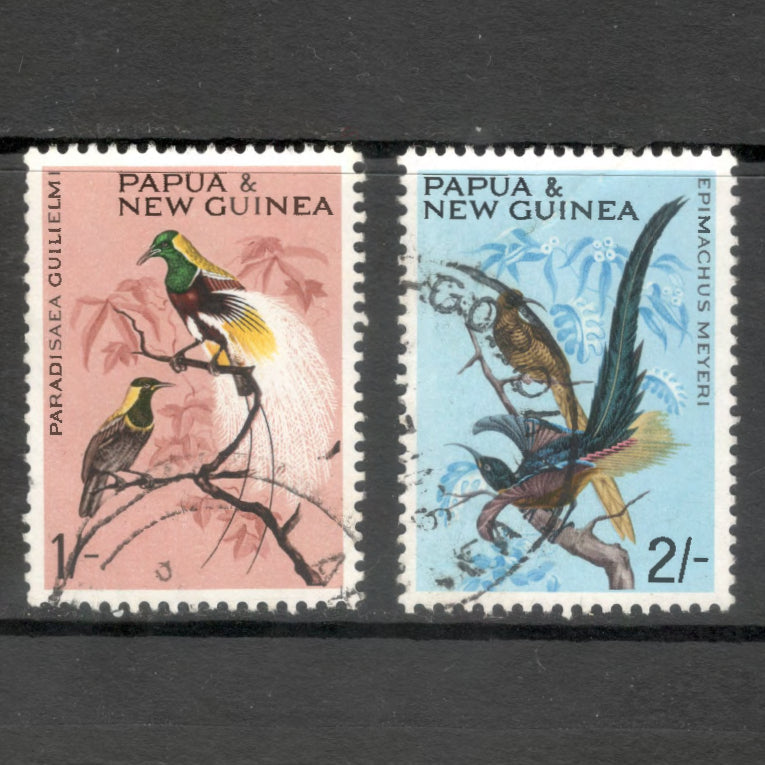 New Guinea PNG 1964 - 1965 Multicoloured Birds Stamp Set of 2 Stamps