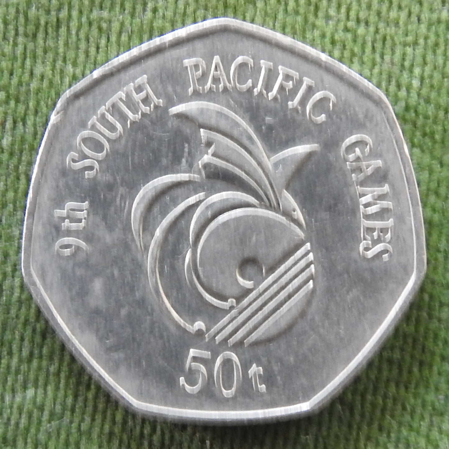New Guinea 1991 50 Toea IX South Pacific Games Coin