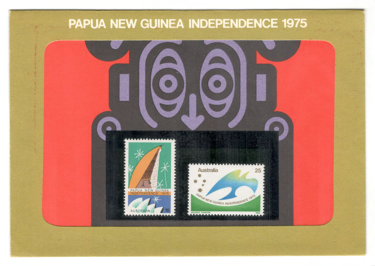 New Guinea PNG 1975 New Guinea Independence Stamp Pack of 2 Stamps