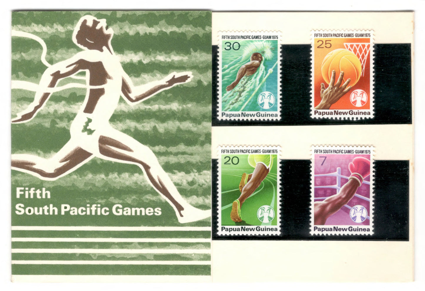 New Guinea PNG 1975 Fifth Pacific Games Stamp Pack of 4 Stamps