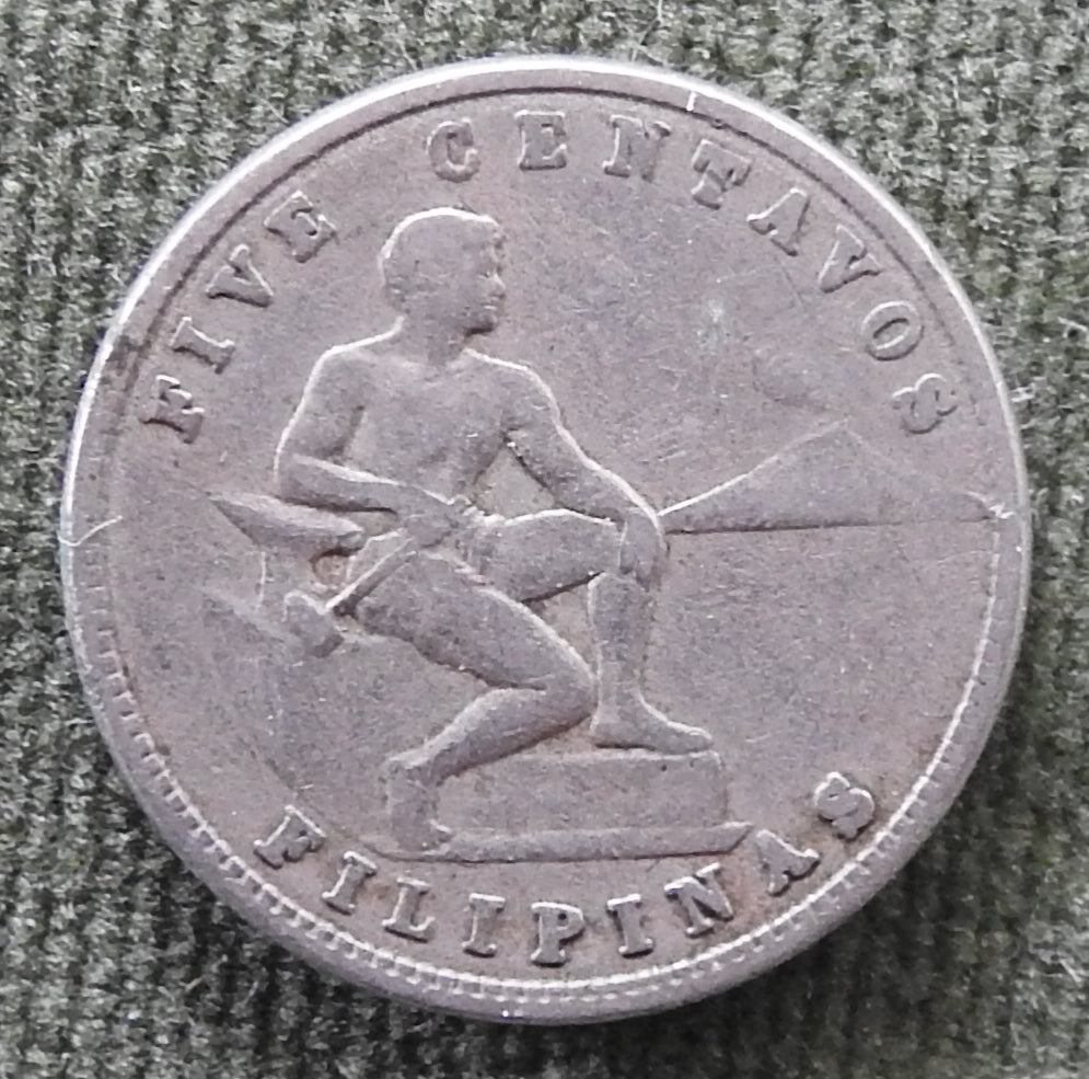 Philippines 1931 M 5 Centavo Coin