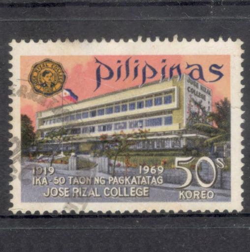 Philippines 1969 50 Sentimos 50th Anniversary of Jose Rizal College Multicoloured Stamp