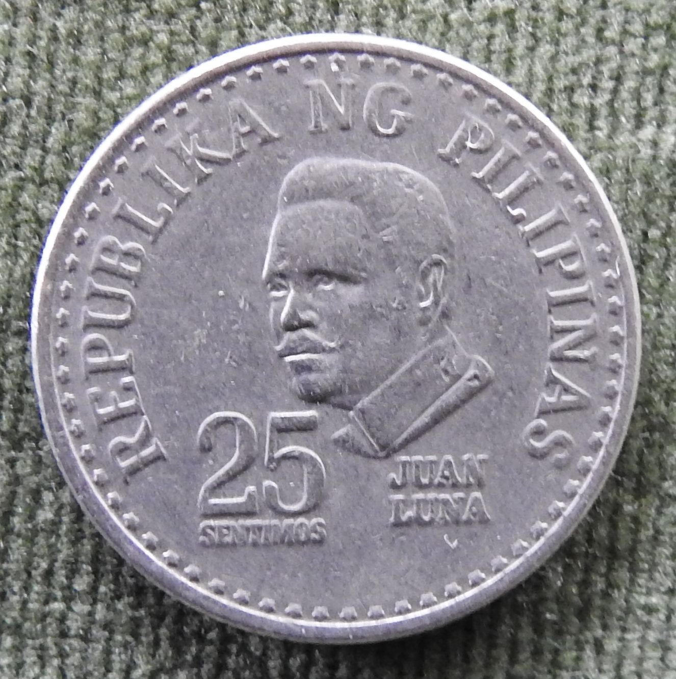 Philippines 1976 25 Sentimos Juan Luna Coin