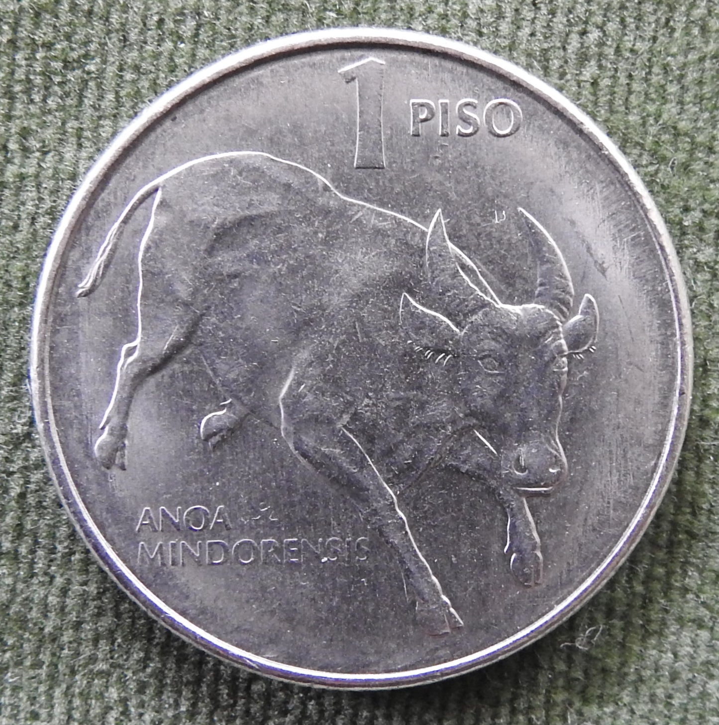 Philippines 1985 1 Piso Tamaraw Coin