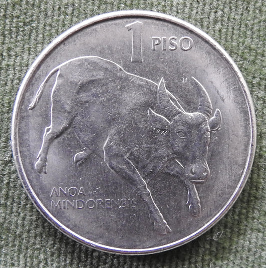 Philippines 1985 1 Piso Tamaraw Coin