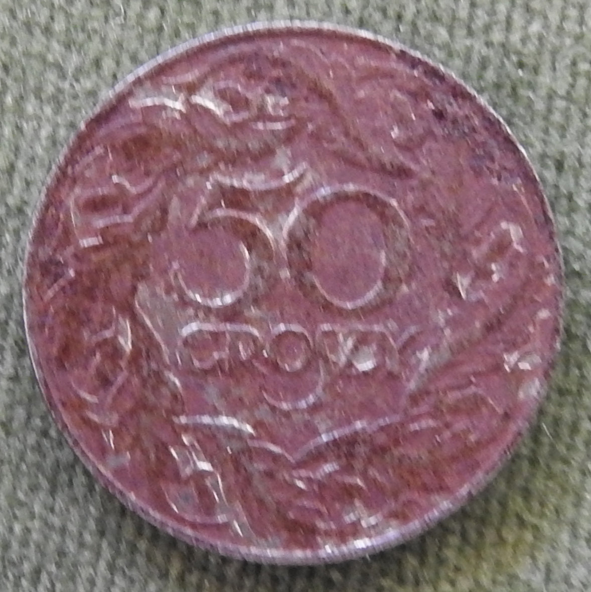 Poland 1938 50 Groszy Coin