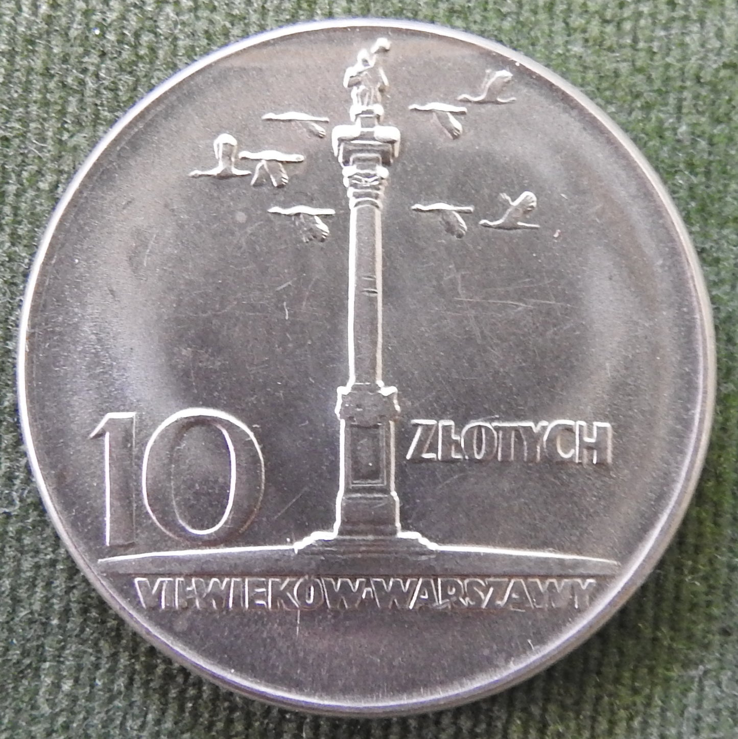 Poland 1965 10 Zlotys 700th Anniversary of Warsaw Coin - Circulated