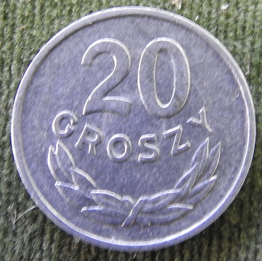 Poland 1967 20 Groszy Coin - Circulated