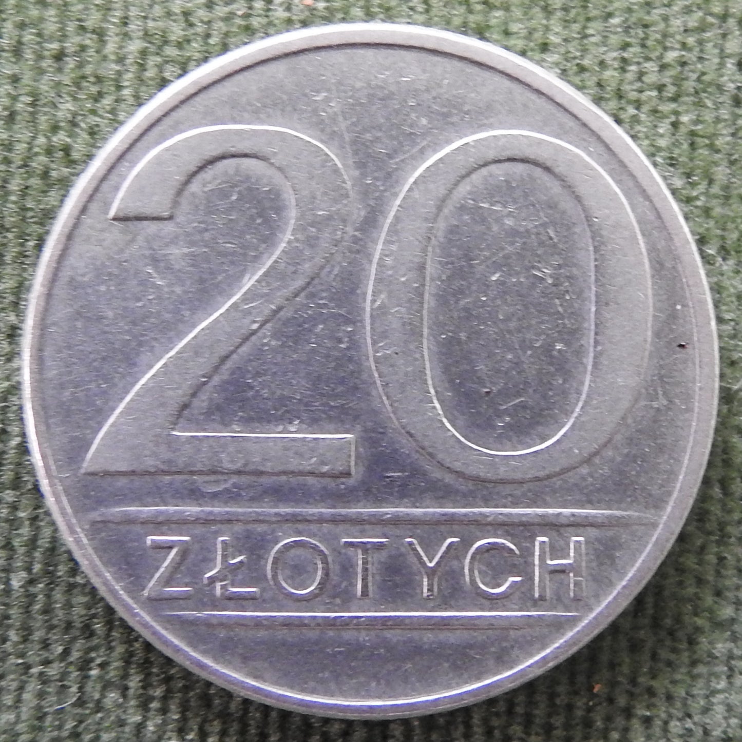 Poland 1986 20 Zlotys Large Type Coin - Circulated