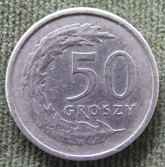 Poland 1992 50 Groszy Coin - Circulated