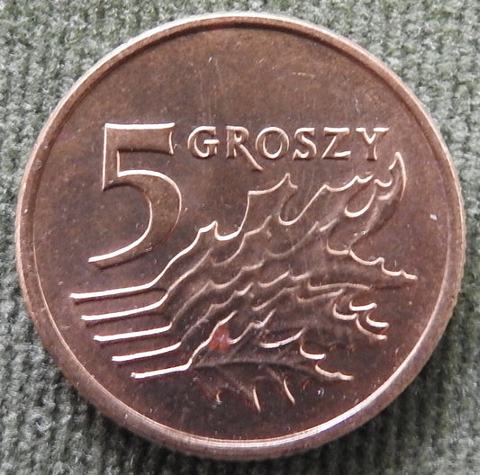 Poland 1992 5 Groszy Coin - Circulated