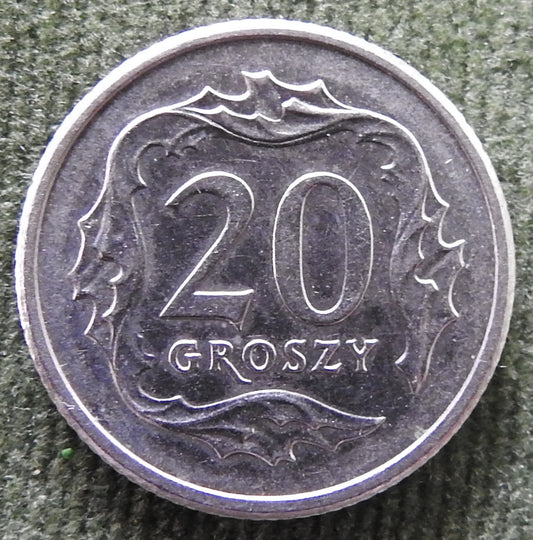 Poland 1998 20 Groszy Coin - Circulated