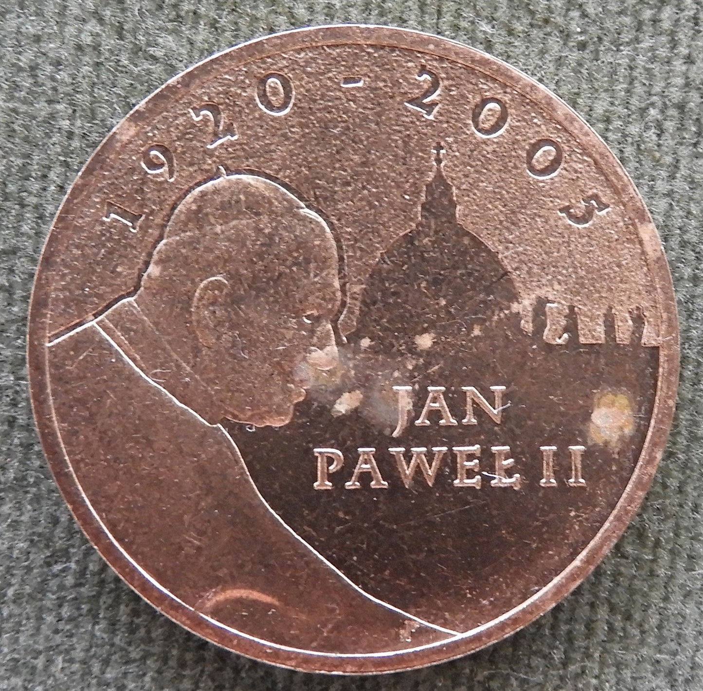 Poland 2005 2 Zlote Coin Pope Jan Pawel II