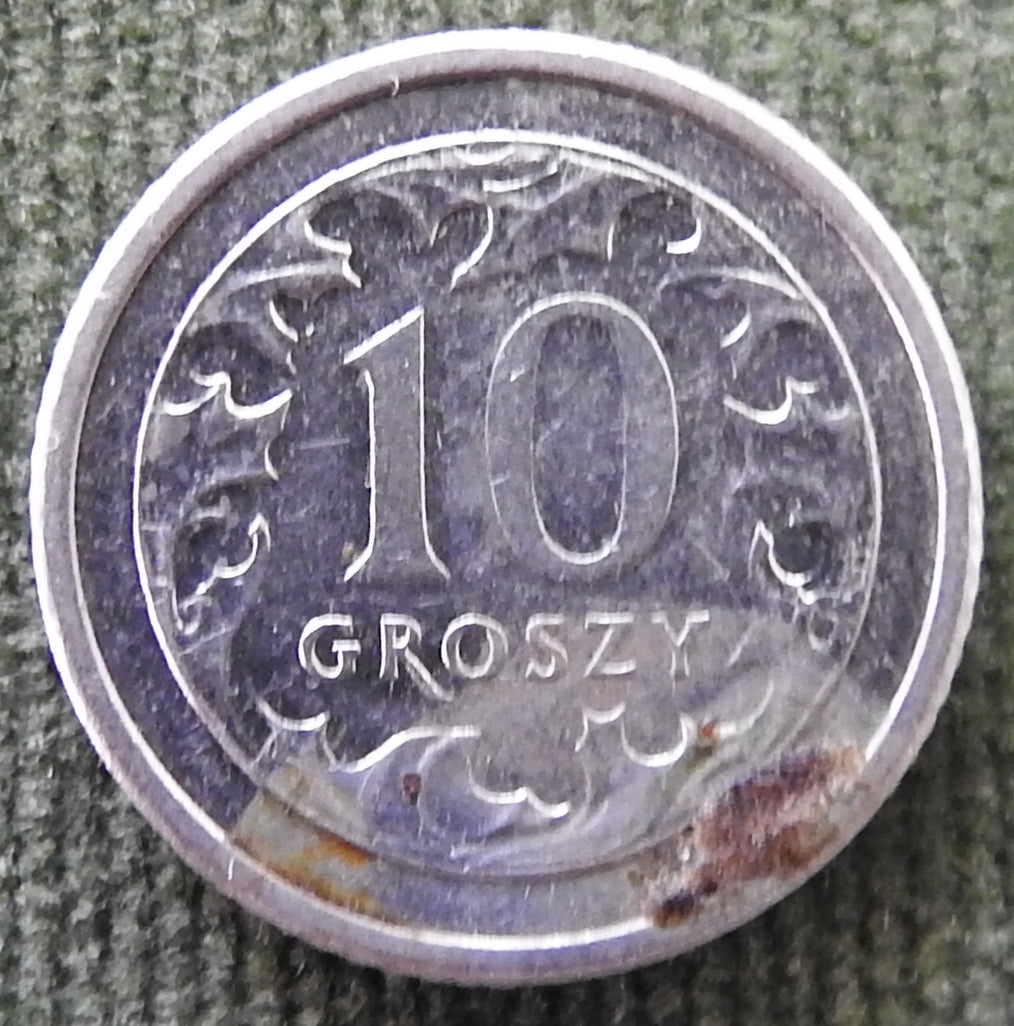 Poland 2009 10 Groszy Coin - Circulated