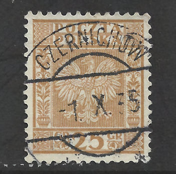 Poland Polska 1932 Polish Coat of Arms Stamp - Cancelled