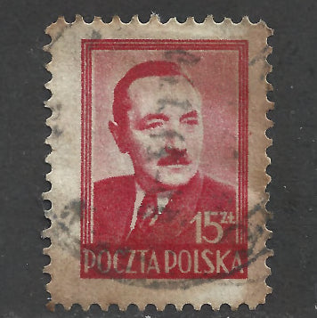 Poland Polska 1948 -1949 President Boleslaw Bierut - Cancelled