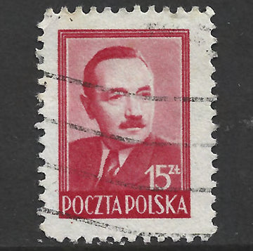 Poland Polska 1948 -1949 President Boleslaw Bierut - Cancelled
