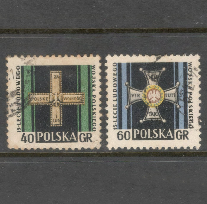 Poland Polska 1958 Polish People's Army Stamp Set - Cancelled