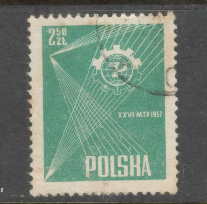 Poland Polska 1957 The 26th Poznan Trade Fair Stamp - Cancelled