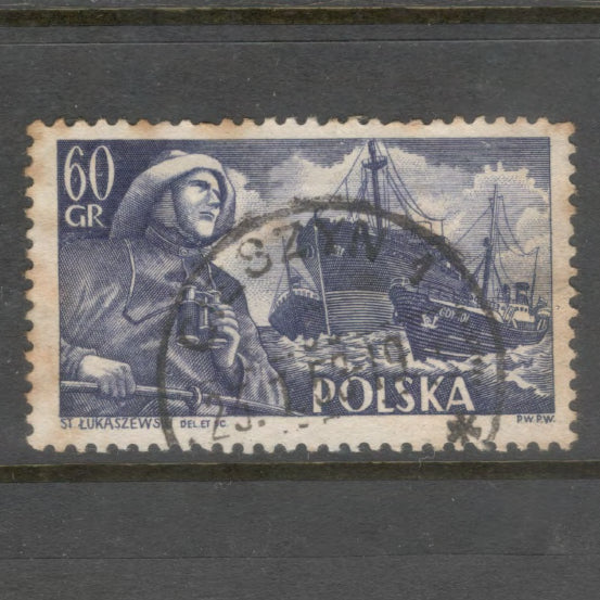 Poland Polska 1956 Polish Ships Stamp - Cancelled