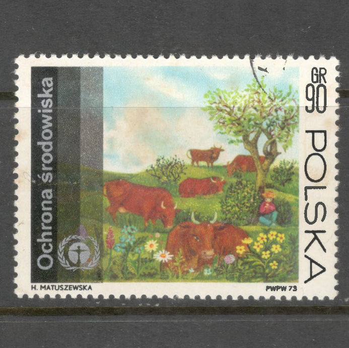 Poland Polska 1973 Protection of Nature Stamp - Cancelled