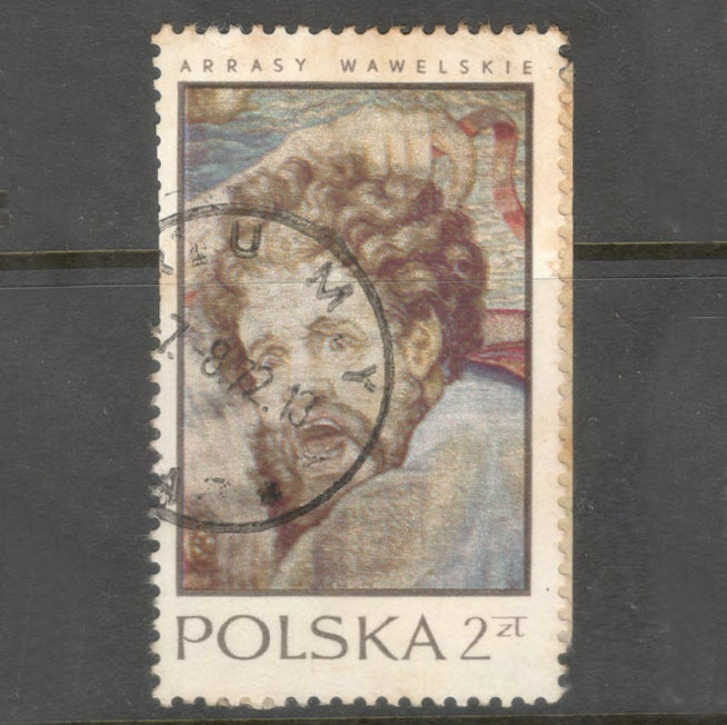 Poland Polska 1970 Tapestries from Wawel Castle in Krakow Stamp - Cancelled