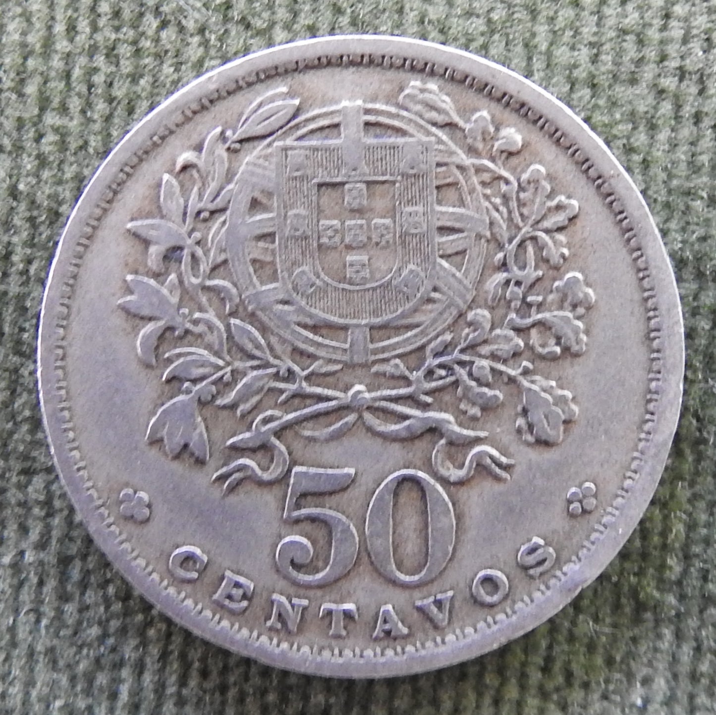 Portugal 1955 50 Centavos Allegory of Republic Coin