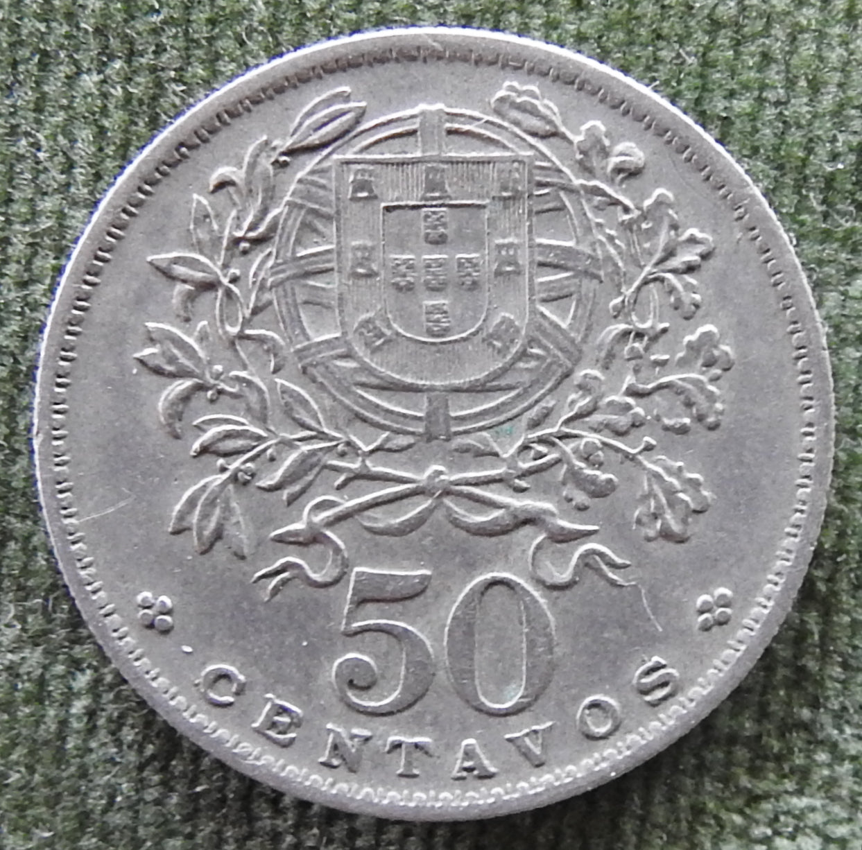 Portugal 1964 50 Centavos Allegory of Republic Coin