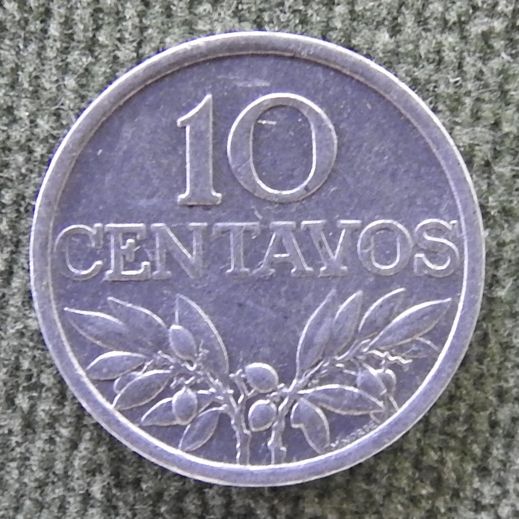 Portugal 1973 10 Centavos Coin