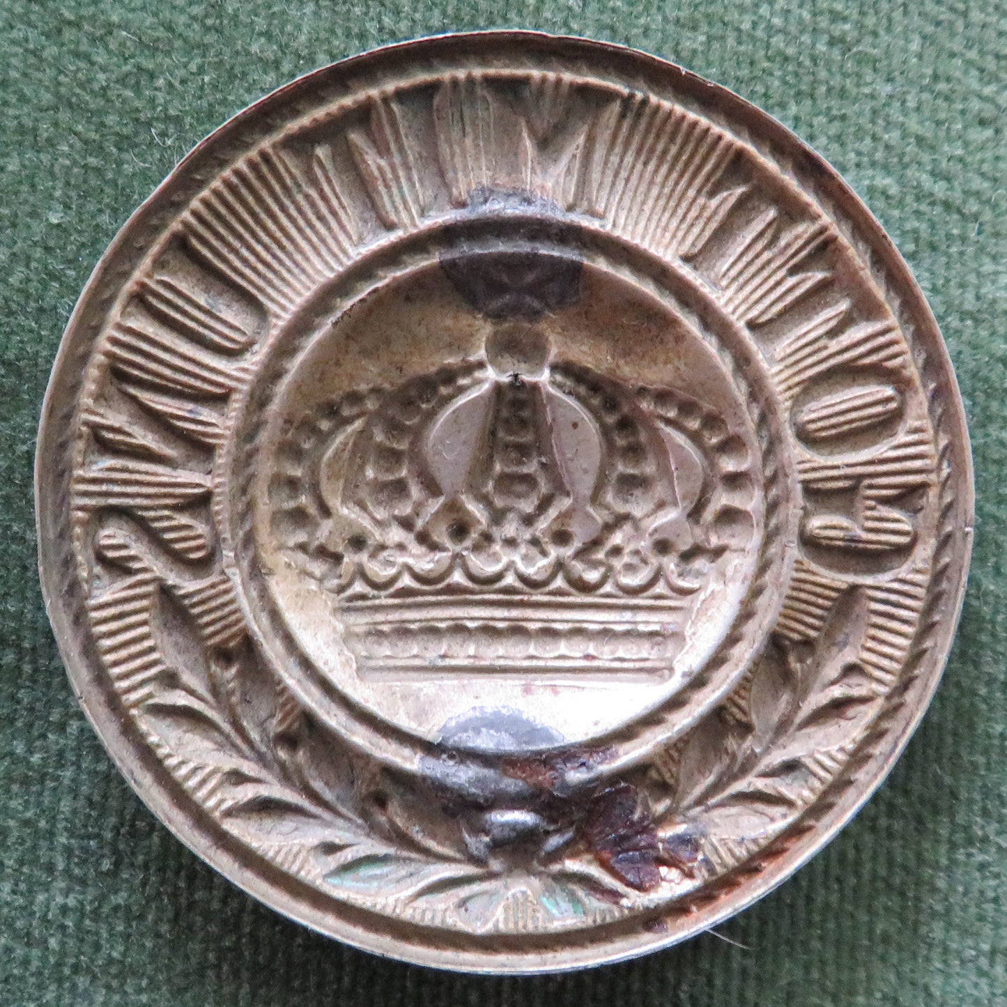 Prussian German WWI GOTT MIT UNS Pressed Disc